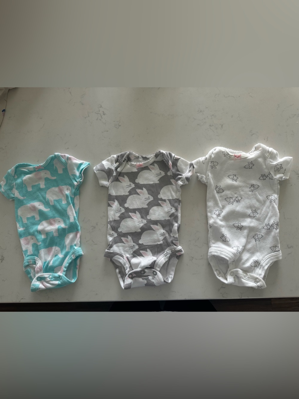 Carter's Baby - Newborn Size One-Piece Bodysuit Trio